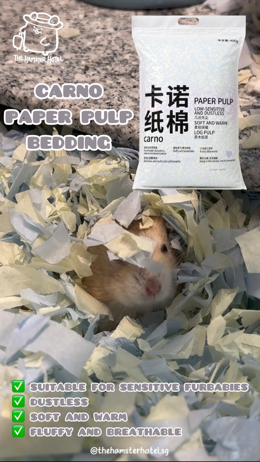 Carno Paper Pulp Bedding — 400g Soft Nesting Material